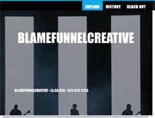 Tablet Screenshot of blamefunnelcreative.com